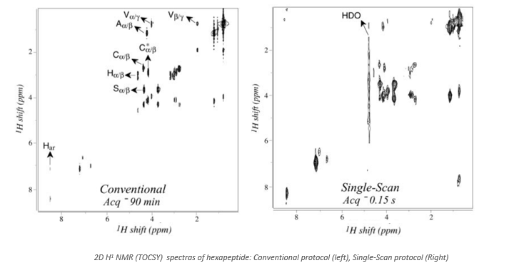 Acquisition of Multidimensional NMR Spectra in a Single Scan