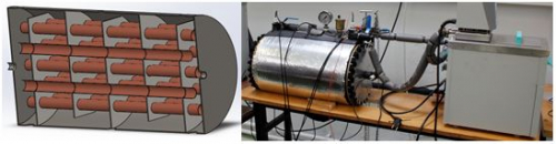 Intercambiador de calor con detectores de alteración en el almacenaje de energía.