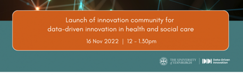 Launch of Usher Innovation Community, focused on data-driven innovation in health and social care